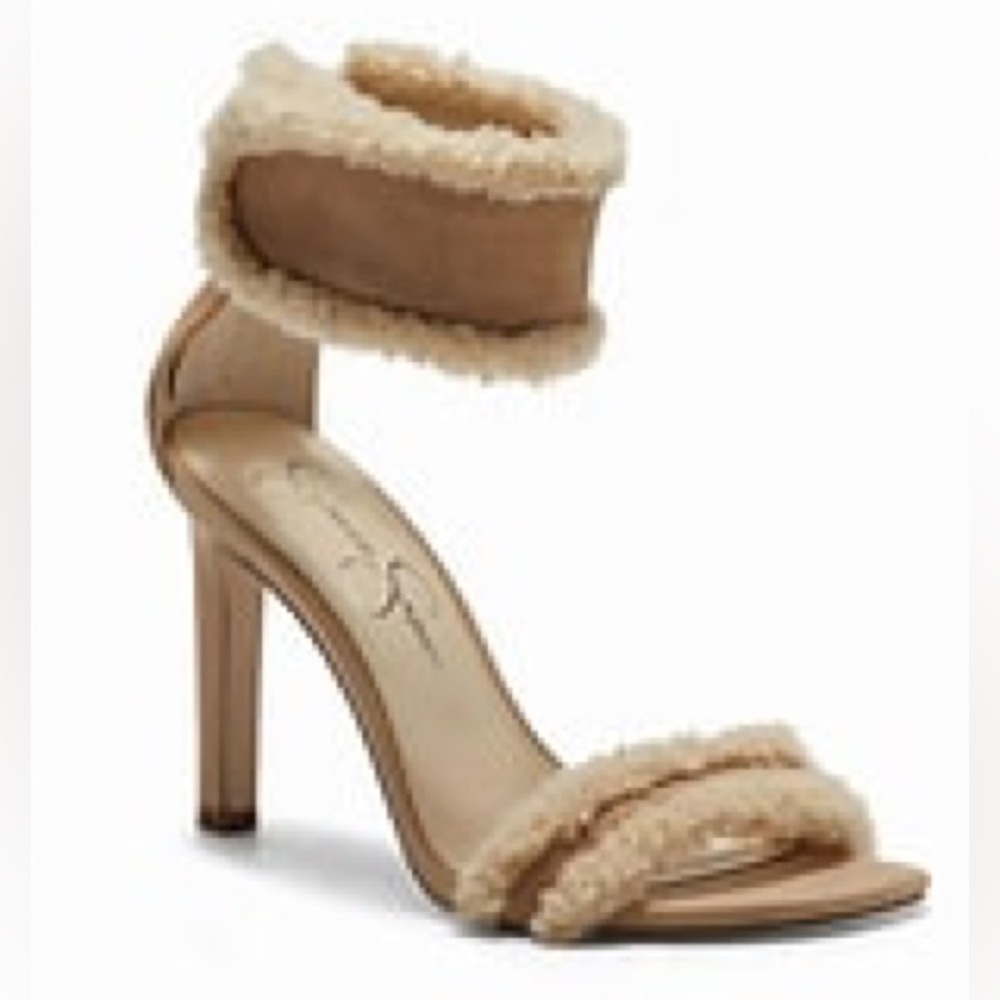 Jessica Simpson Cylia faux shearling cuff sandals - Picture 10 of 10